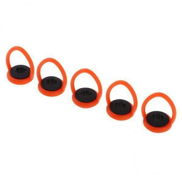 4x5 Piezas De Plástico Snooker Billar Mesa De Billar Cue Stick Tip Hanger Naranja 13mm Sunnimix Colgador de punta de taco de billar