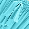 thumbnail image 6 of Gifts Dianli PJs Loungewear Solid Color Casual Elastic Waist Five Quarter Length Lounge Shorts Blend Lightweight Breathable Soft Comfortable Homewear Summer Sleepwear Nightwear Loungewear, 6 of 6