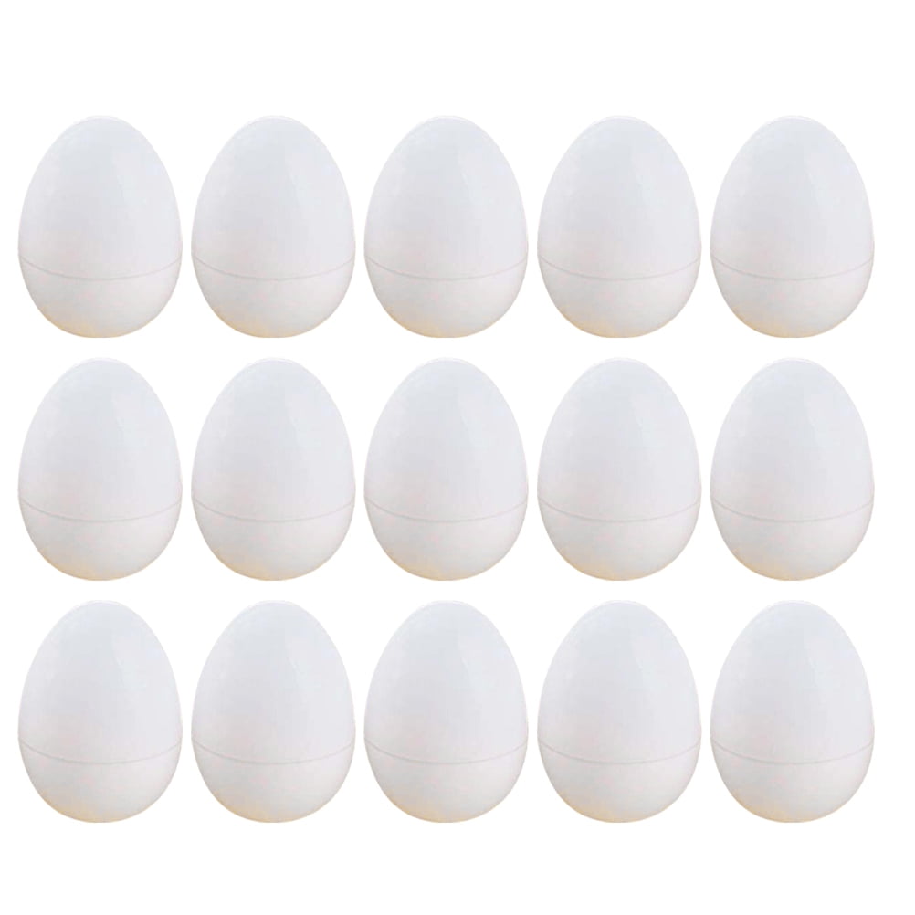 30pcs Fake Chicken Eggs Small Artificial Openable Eggs Simulation Eggs Easter Fake Egg Decorations