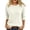 White,#033, variant on Women Cable 3/4 Sleeve Knit Sweaters Trendy Sweater Lightweight Crewneck Soft Pullovers,S