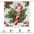thumbnail image 2 of Shower Curtain sets and Bath Mat Set, Christmas Treats Pattern Printed on Shower Curtain and Liner Set, Great for Master Bath Beach House Modern Home, 72 x 72 inches, 2 of 8