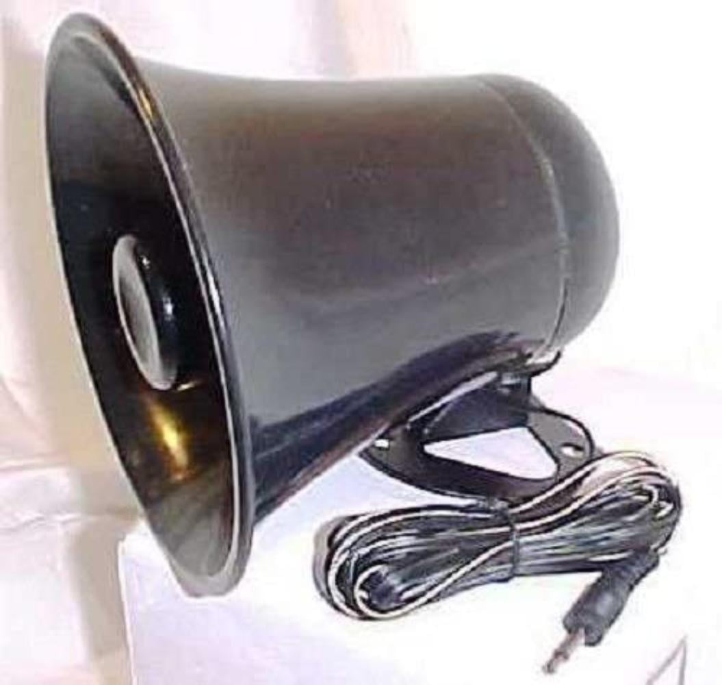 Horn Black PA Audio Speaker Weatherproof 12 Watt 8 Ohm 