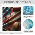 thumbnail image 3 of Diamond Art Kit for Adults, Modern Billiards Print No.8 Diamond Painting for Adults Beginners, 5D DIY Diamond Art Painting Kits, Colorful Diamond Painting Craft for Home Decor 12x16, 3 of 7