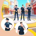 thumbnail image 6 of LeeQinersw 3 Pieces 1/18 Scale Police Figures Mini Resin Figurines for Gift DIY Project, 6 of 9