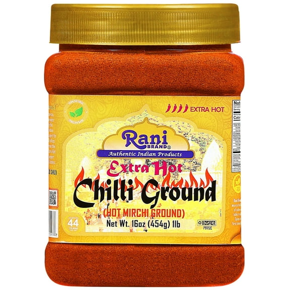 Rani Extra Hot Chilli Powder Indian Spice 16oz (454g) ~ All Natural, No Color Added, Gluten Friendly | Vegan | Non-GMO | Kosher | No Salt or fillers
