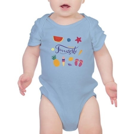 

Buon Ferragosto Summer Objects Bodysuit Infant -Image by Shutterstock 6 Months