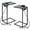 Gray, variant on C Shaped End Table with Charging Station, Slide Under Sofa Side Table Set of 2 ,TV Tray Couch Table with USB Ports Outlets, Metal Frame Snack Table for Living Room Bedroom Rustic Brown