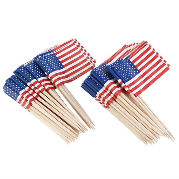 Clispeed 100pcs Toothpicks for Appetizers Wood Food Decoration Multi Color