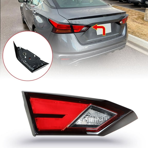 labwork Left Side Inner Tail Light Replacement for 2019-2022 Nissan Altima Rear Tail Light Brake Lamp Assembly Halogen Type LH Driver Side 265456CA0A NI2802119