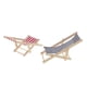 thumbnail image 5 of Mini Silla De Jardín De Playa Con Rayas Rojas Y Azules Playa 1/12 Dollhouse, 5 of 6