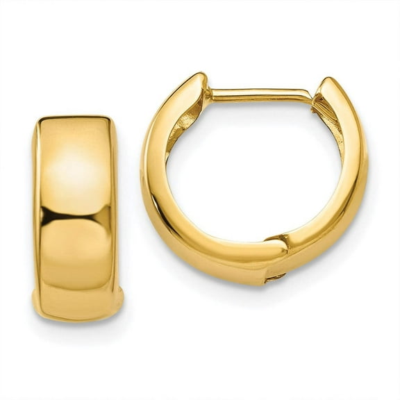 FJC Finejewelers 14k Yellow Gold Hinged Hoop Earrings