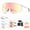 Pink+purple, variant on UV400 Photochromic Polarized Safety Glasses - Impact Resistant PC Lens Transition Sunglasses for Sports & Work (Transparent Gray)