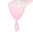 thumbnail image 1 of 2 Piezas de Caminos de Mesa de Chifón Rosa 27.5" x 118" Camino de Mesa Ligero y Elegante Camino de Mesa Romántico y Transparente, 1 of 7