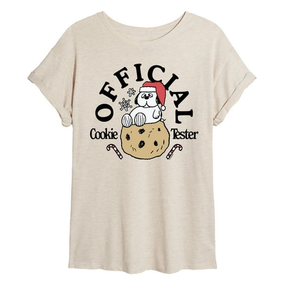 Peanuts - Official Cookie Tester Olaf - Womens Oversized Graphic T-Shirt