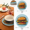 thumbnail image 3 of Coolnut Hamburger Trivets Pot Holders Set of 2 Potholders for Kitchens Pure Cotton Thread Weave Trivets,Hot Pads for Kitchens,Coasters,Placemats,Spoon Rest for Cooking Home Decor, 3 of 7