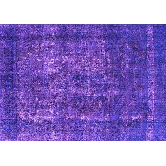 Ahgly Company Indoor Rectangle Persian Purple Bohemian Area Rugs, 6' x 9'