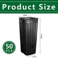 thumbnail image 2 of EBAOKUUP 50pcs Plastic Deep Plant Nursery Pots,11.8”Tall Tree Pots,Black Deep Seedling Container Pots with Drainage Holes for Indoor Outdoor Gardening (3.9" Wx11.8 H), 2 of 7