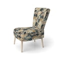 thumbnail image 3 of Designart "Achieving Serenity In Floral Gardens" White Floral Upholstered Accent Chair - Cottage Arm Chair For Living Room, 3 of 5
