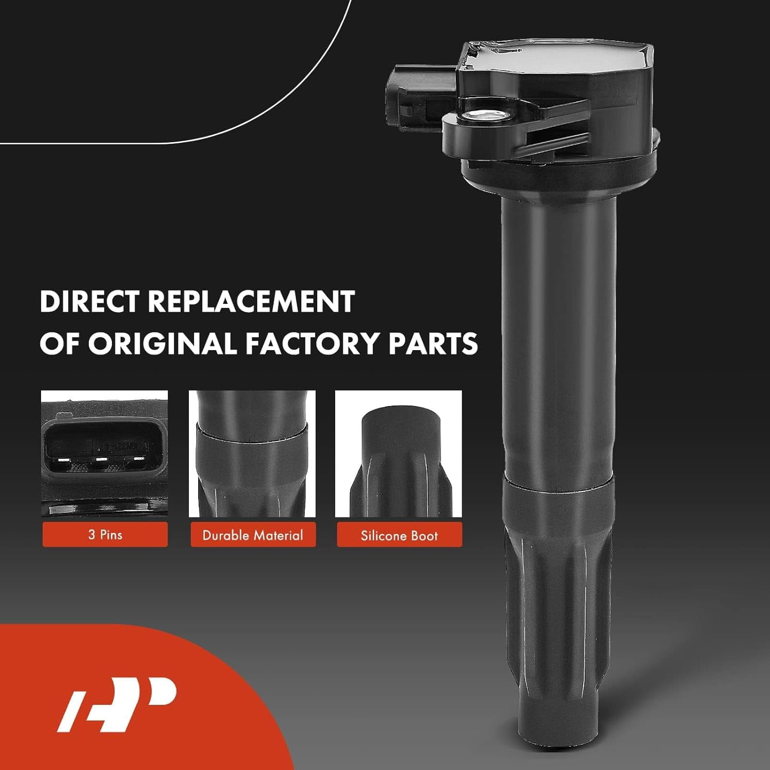 A-Premium Ignition Coils and Spark Plugs Kits Compatible with Subaru Outback 2010-2012, Legacy 2010-2012, 2.5L, Replace# 22433AA620, BKR6EGP 4-PC Set