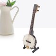 thumbnail image 1 of Modelo de banjo en miniatura, material de Madera de Alero Hermosos Juguetes de Mini Banjo Duraderos Superfices Más Suaves para Regalos, 1 of 7