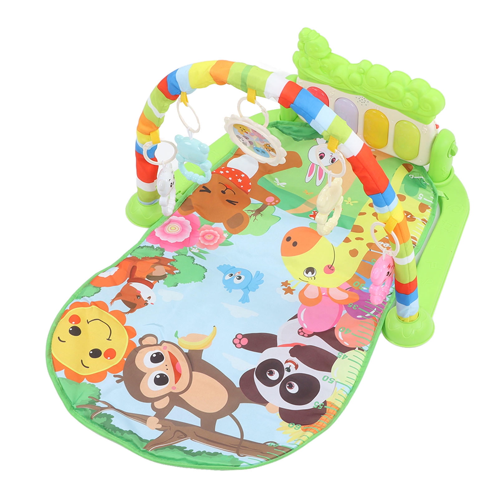 LAZIOEGR Baby Kick‑Play Piano Gym Mat – Soft, Removable, Music & Light‑Infused Infant Activity Pad for Crawling & Sensory Development