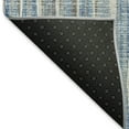 thumbnail image 3 of Addison Rugs Mayfield Washable Transitional Textured Stripes Blue Rectangle Rug, 3' x 5', 3 of 5