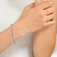 thumbnail image 2 of Tennis Bracelet for Women|3MM Cubic Zirconia|White/Yellow Gold Plated Bracelets|4-Prong-Setting CZ|Size 6.5-8.5 Inch, 2 of 7