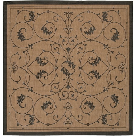 Couristan Inc Pergola Savannah Cocoa Black Indoor Outdoor Square Couristan Inc Pergola Savannah Cocoa Black Indoor Outdoor Square Area Rug 8