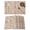 Brown, variant on Sage Green Flowers Placemats Set of 6, Rustic Pastoral Botanical Floral Leaf Placemats for Dining Table, Place Mats for Kitchen Tabletop, Waterproof Wipeable Dining Table Mats Set