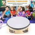 thumbnail image 5 of 6 Inches Early Education Teaching Aids Hand Tambourine Children Percussion Tambourine D mj4524, 5 of 7