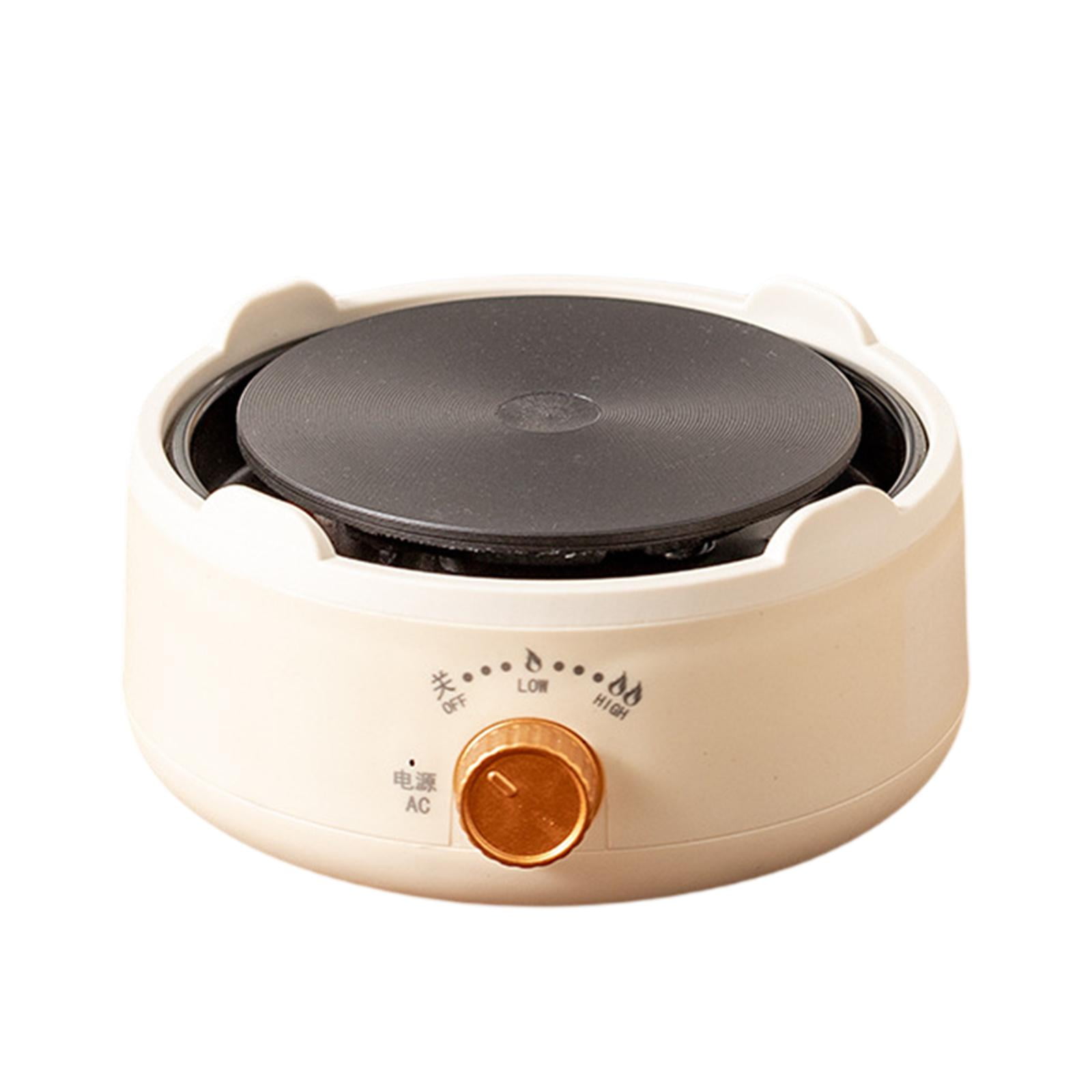 Baoblaze Electric Stovetop Compact Small Hot Plate for Indoor Outdoor Kitchen Camping Beige White