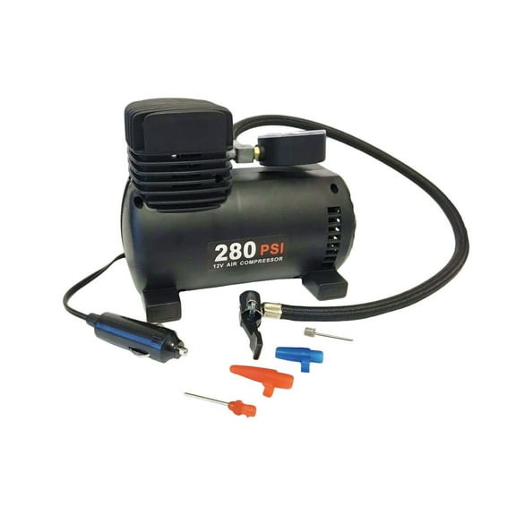 EZ Travel Collection 280 psi 12v Mini Air Compressor Bike Pump