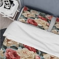 thumbnail image 4 of Designart "Vintage Floral Harmony In Yellow White Blue III" Floral Bedding Covert Set - Cottage Bed Set With 1 Sham, 4 of 5