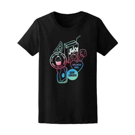 Colorful Food Lovers Fruit Juice Tee Women's -Image by Shutterstock