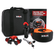 X-BULL Winch Recovery Accessory Tow Strap Shackle Receivers D-ring Shackles Lock Kit