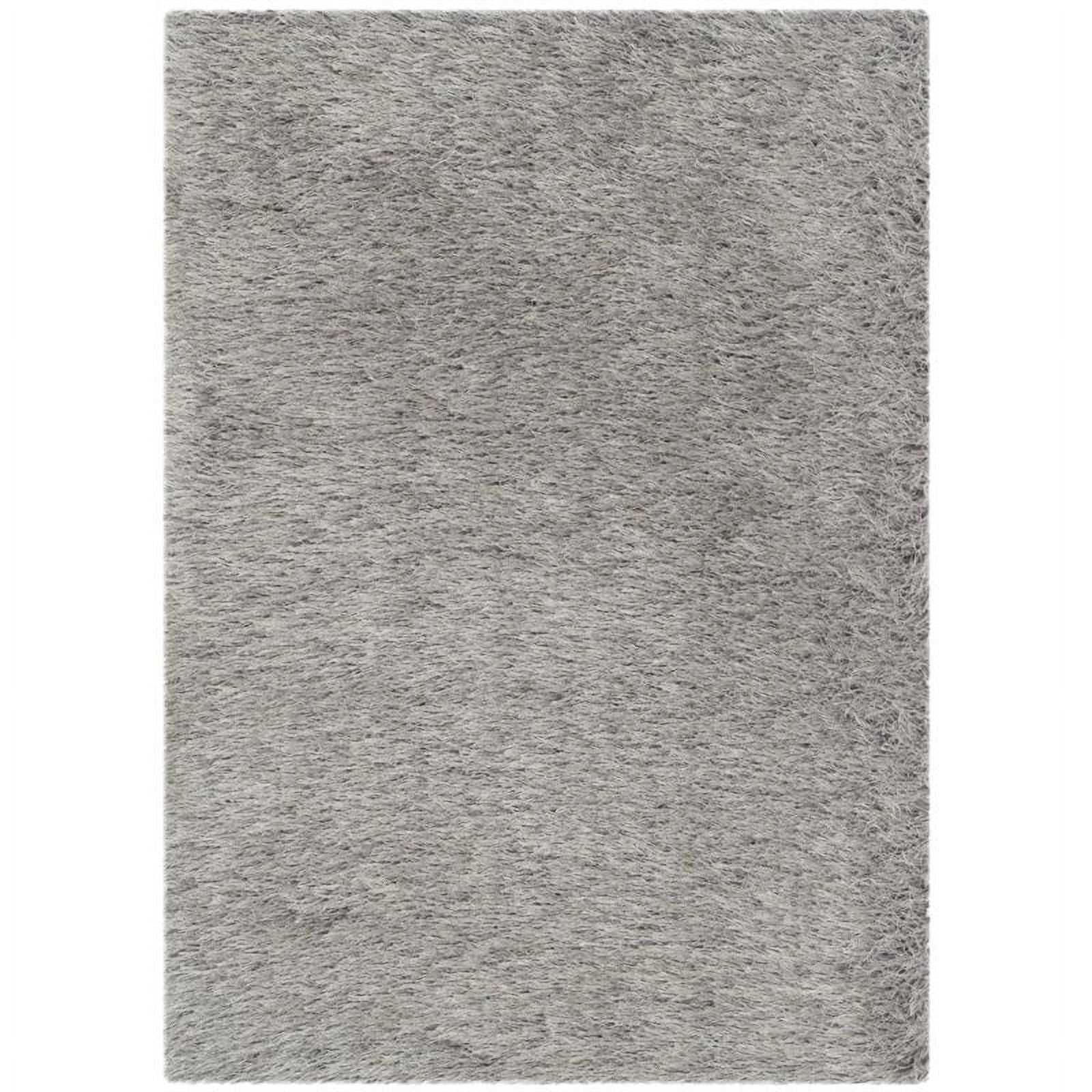 SAFAVIEH Venice Solid Shag Area Rug, Silver, 8' x 10'