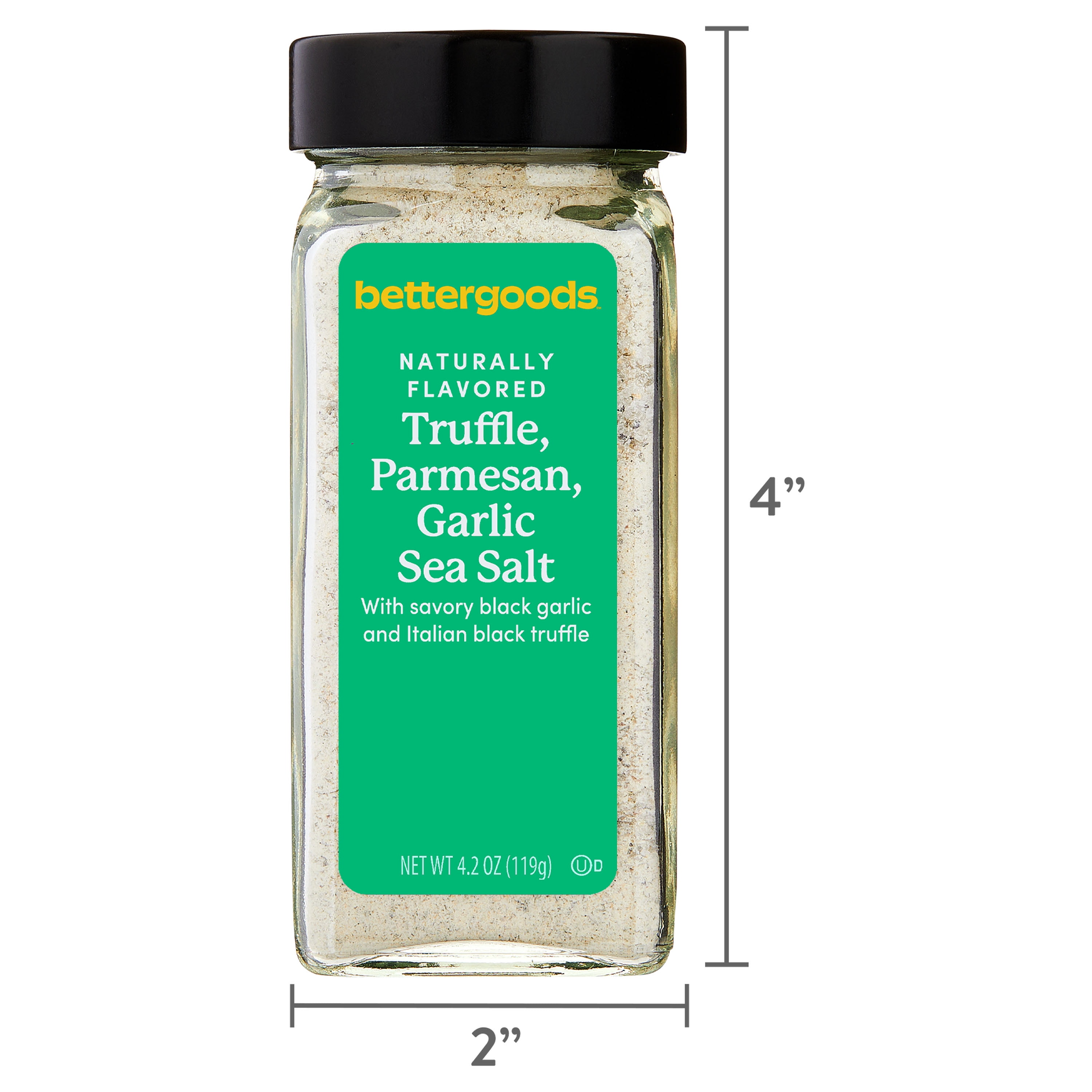 bettergoods Truffle, Parmesan, and Garlic Sea Salt, 4.2 oz