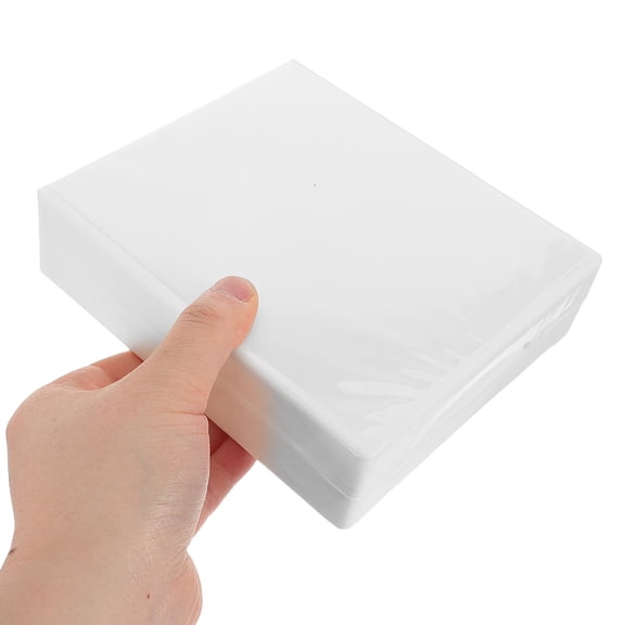 GAXIRE 2-Pack Plastic DVD Storage Cases with Scratch-Resistant , Media Organizer for DVDs, CDs, Video Games