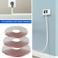 thumbnail image 5 of 1PC 2m/78.74inch Cord Management Channel,Invisible Decorative Wire Cover, Anti-Step Protector, Adhesive Soft Cable Racew, 5 of 9