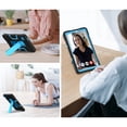 thumbnail image 3 of Silicone PC Case for Samsung Galaxy Tab A11 8.7" 2025 SM-X133 / SM-X135, Heavy Duty Protection Military Grade Shockproof Rugged Non-Slip Tablet Cover for Kids with Adjustable Kickstand, Black Blue, 3 of 6