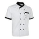 thumbnail image 1 of chaqueta de chef uniforme de manga corta hotel ropa de cocina capa de Blanco Zulema Chaqueta de cocinero de hombres, 1 of 8