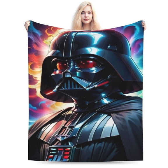 Darth Vader Blanket, Soft Warm Cozy Plush Throw Blanket Gifts for Adults Kids, Lightweight Fuzzy Comfy Flannel Blankets for Couch Bed House Decor Travel 40"X30"