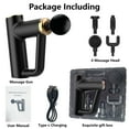 thumbnail image 3 of Syenll Massage Gun, Massage Gun Deep Tissue, Percussion Massage Gun with 4 Heads and 6 Speeds, Handheld Massager for Athletes Pain Relief, Black, 3 of 8