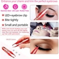 thumbnail image 4 of TAMUNI 2 PCS LED Tweezers, Enhanced Precision Eyebrow Tweezers with Light, Stainless Steel, Face Hair Removed Tool Good for Your Daily Beauty Routine (2 Colors), 4 of 7