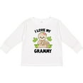 thumbnail image 3 of Inktastic Cute Sloth I Love My Grammy with Green Leaves Boys or Girls Long Sleeve Toddler T-Shirt, 3 of 5