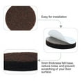 thumbnail image 6 of Fulier 20pcs Round Non-slip Felt Furniture Pads 1 1/8" Floor Protector for Chair Legs Feet Black, 6 of 7