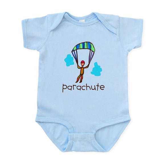 CafePress - Kid Art Parachute Infant Bodysuit - Baby Light Bodysuit, Size Newborn - 24 Months