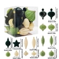 thumbnail image 3 of XWSHYW Adornos Colgantes Suministros para Decoración de Navidad, Caja de Dulces de Macarrones, Colgante de Bola Navideña de Plástico Pintado, Juego de 24 Piezas, 3 of 6