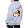 thumbnail image 7 of Christmas Hoodies for Women 2025 Long Sleeve Zip Up Santa Claus Graphic Hooded Sweatshirt with Pockets Jacket Coat, 7 of 7