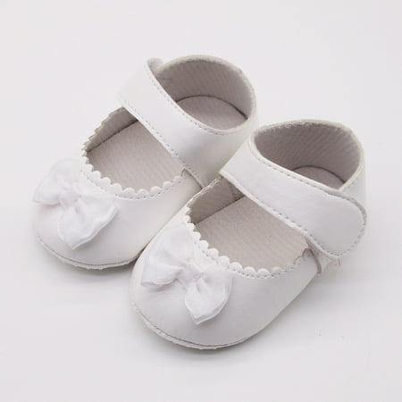

Baby shoes Infant Newborn Baby Girls Color Bow Prewalker Soft Sole Single Sandals CHMORA